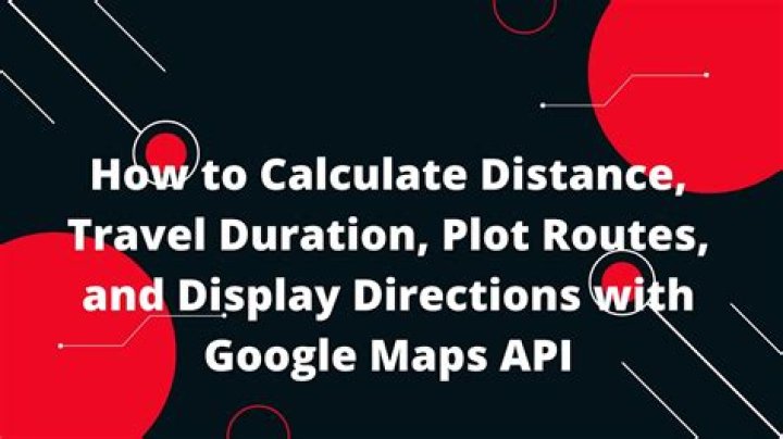 How do I calculate travel distance?