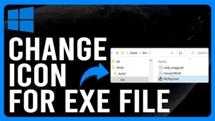 How do I change the icon for an EXE file?