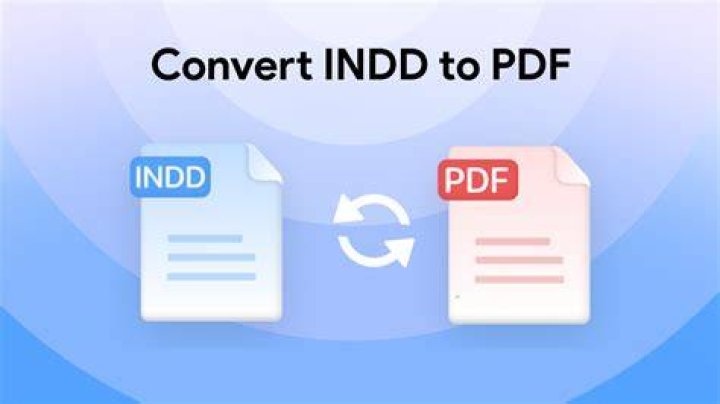 How do I convert an INDD file to PDF?