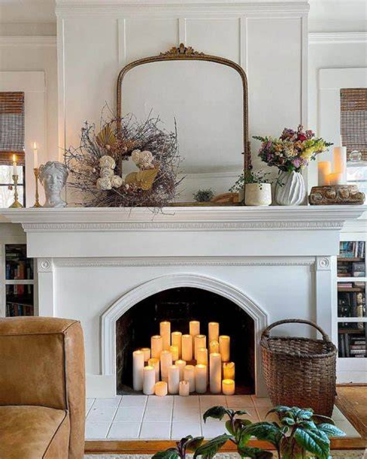 How do I decorate my mantel for summer?