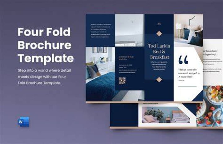 How do I download a brochure template in Word?