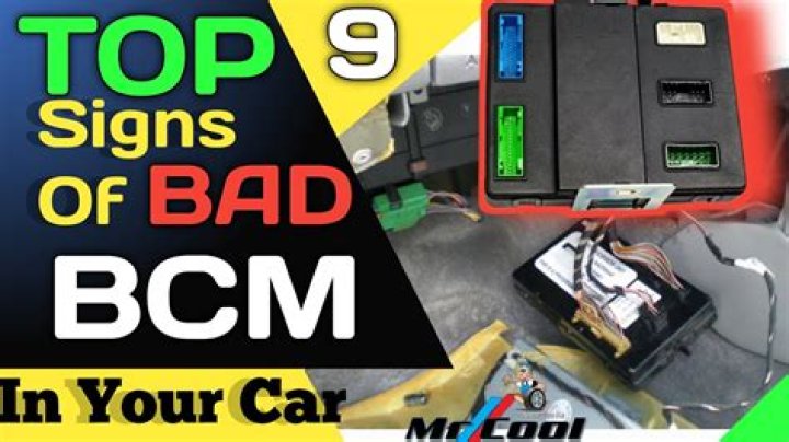 How do I know if my BCM is bad?