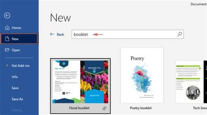 How do I make a booklet using Word?