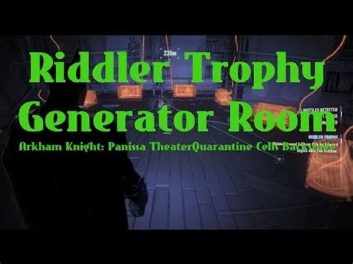 How do you get the Riddler Trophy in quarantine cells?