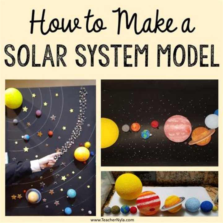 How do you make a scale model of the solar system?