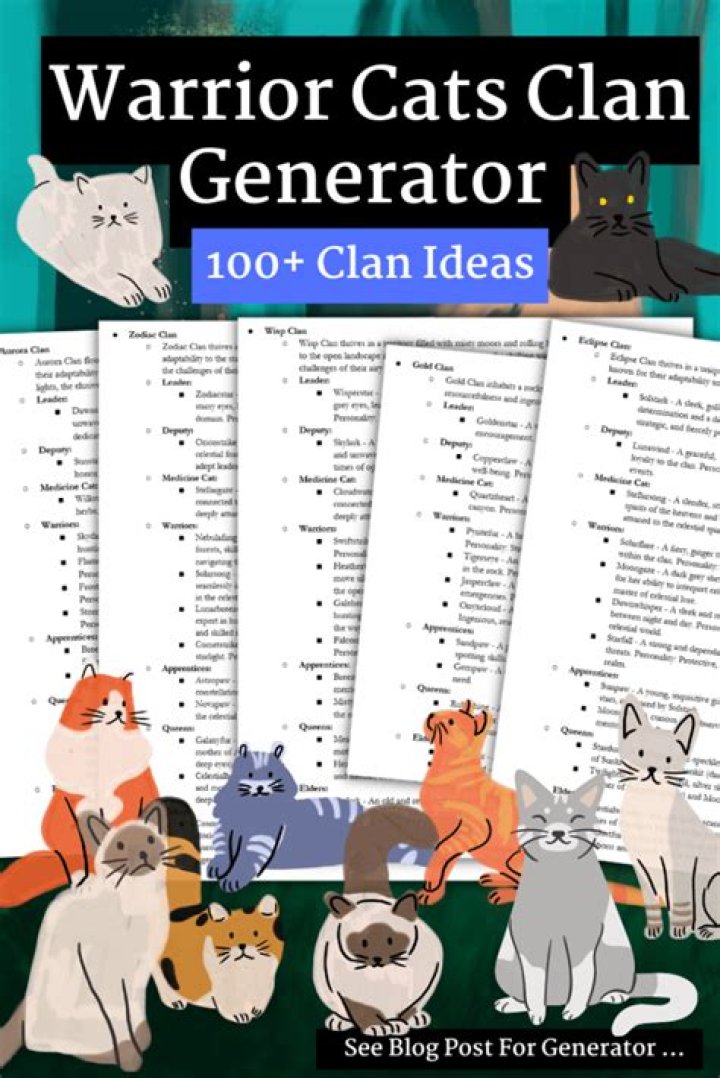 How do you make a warrior cat clan?