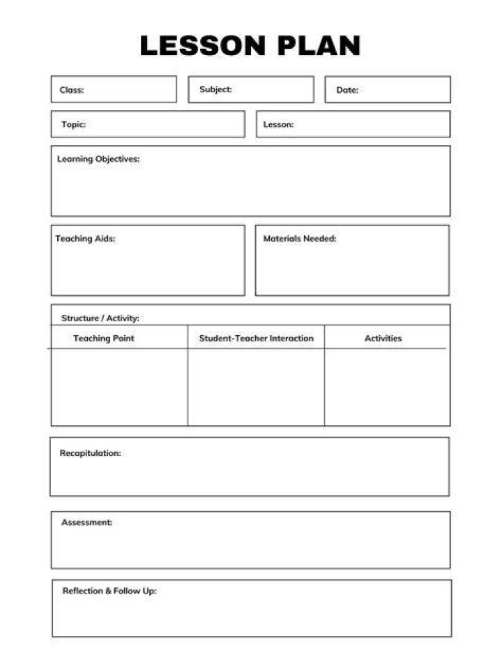 How do you write a lesson plan for a poem?