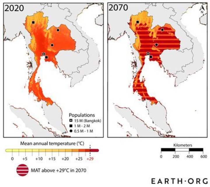 How is Thailand affected by climate change?