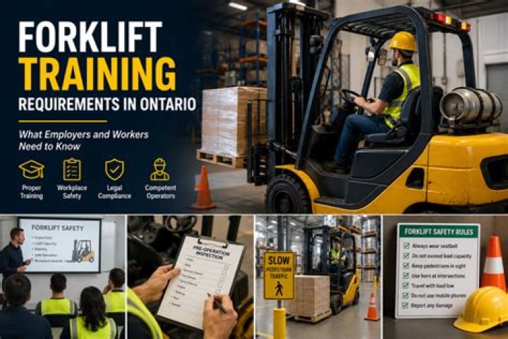 How often is forklift training required in Ontario?
