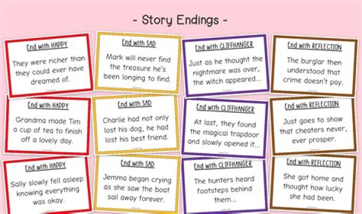 What are the 3 types of endings?
