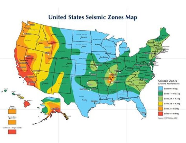 What are the four seismic zones?