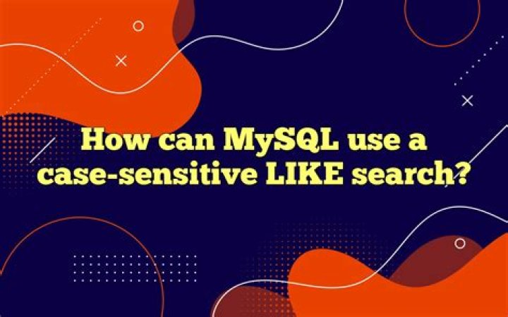 What is case sensitive in MySQL?