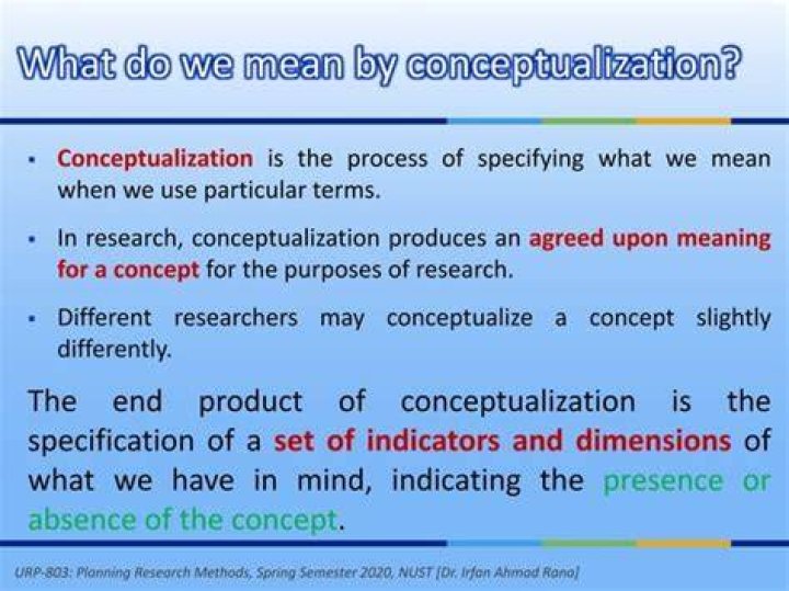 What is conceptualization development?