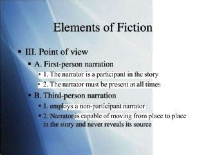 What is non participant narrator?