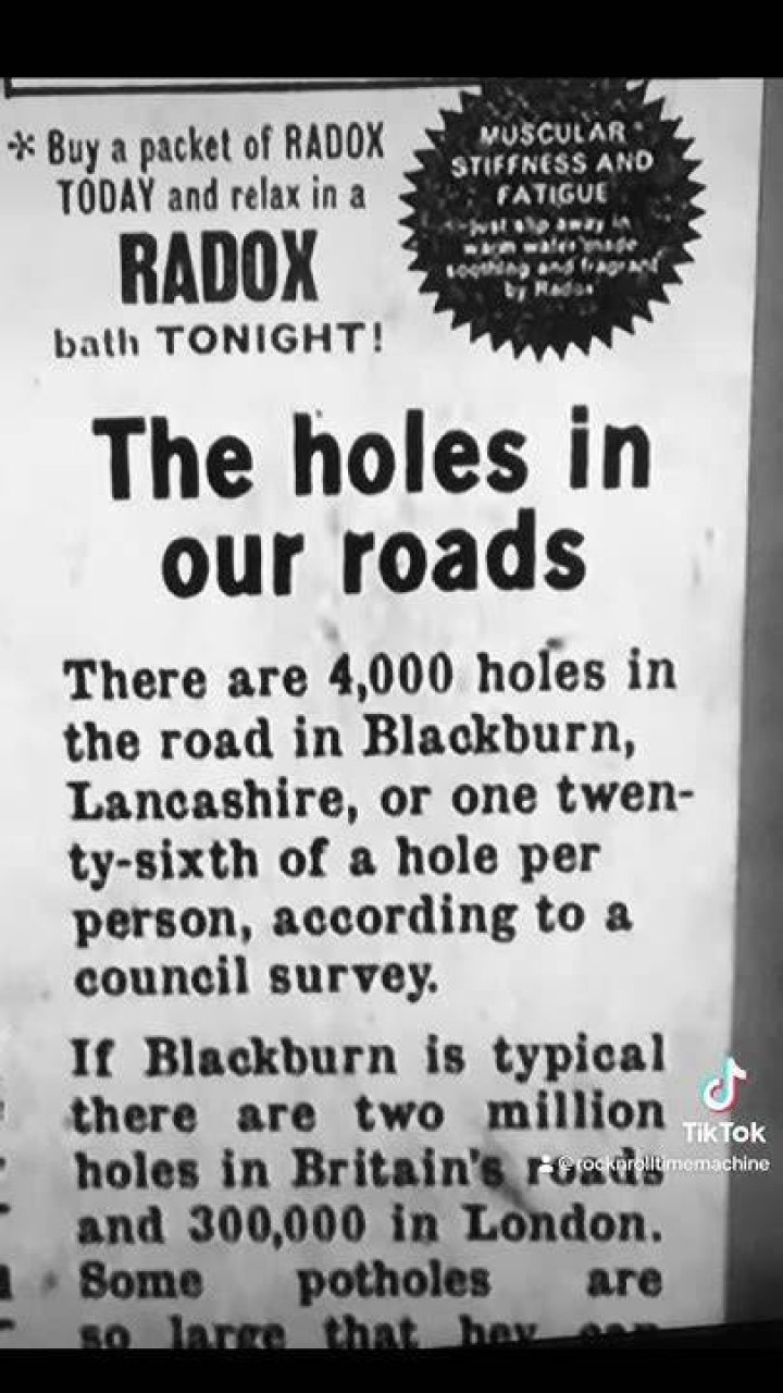 What is the meaning of 4000 holes in Blackburn Lancashire?