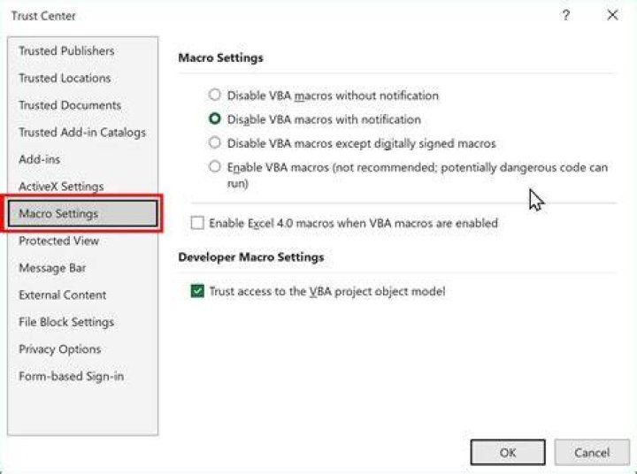 What is the shortcut to change macros in Excel?