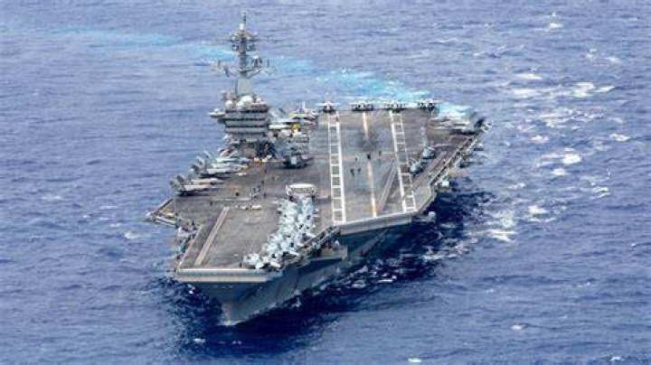 What weapons are on an aircraft carrier?