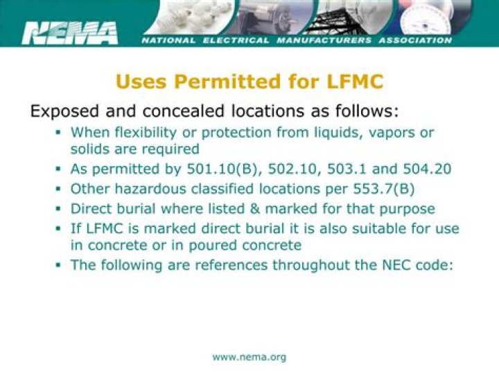 Where is LFMC not permitted?